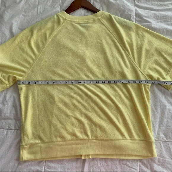 Out from Under Urban Outfitter’s Valtina Terry Track Jacket Yellow Top Med beach - Picture 5 of 12